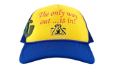 Only Way Out Trucker Hat "Blue Yellow" GD108