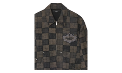 Checkered Work Jacket "Brown" AMOUJA1103 210