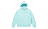 Repeat Script Zip Up Hoodie "FW25 - Aqua" SU27084