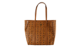 Medium Toni Shopper in Visetos "Cognac" MWPAATN03CO001