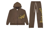 OG Logo Sweatsuit V2 "Washed Charcoal / Yellow" GS016