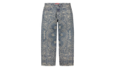 Bandana Jacquard Baggy Jean "SS25 - Blue" SU25290