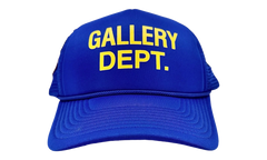 Logo Trucker Hat (4 G Patch Custom) "Blue Yellow" Qw