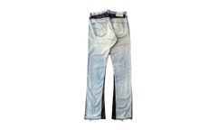 Bronco Leather Flare G Patch Jeans "Indigo Black" GD107