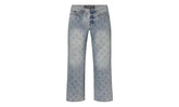 Embossed Denim Pants "Blue" 10031707