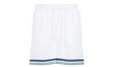 Tennis Club Icon Silk Twill Shorts "White" M AW25 TR 012 01