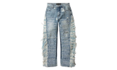 Ultra Flare Scripture Denim Jeans "Blue" EBGLDWUV
