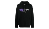 London Sprayed Hoodie "Black / Purple" PMBB003C99FLE0021037