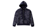 Scripture Zip Up Hoodie "Navy Blue" T80KIAW8