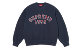 Plaid Arc Crewneck "SS26 - Navy" SU27409