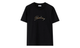 Check Cursive Logo Cotton T-Shirt WMNS "Black" 8120772