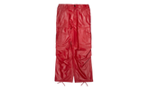 Leather Cargo Pants "Red" 12115630 RED