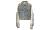 Contrast Denim Jacket "Blue / White" OMYE026S19386001