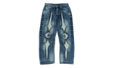 TC Bone Leather Denim Pants "Blue" TC25PT2101