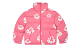Cotton Wreath Puffer Down Jacket "Pink" DT336