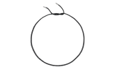 Leather Braids Chain Necklace "Black" CHRM0822