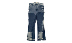 LA Flare Carpenter Pants Paint Splatter "Navy Blue Multi" GD134