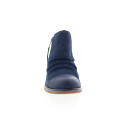 Aetrex Mila LB305 Womens Blue Suede Zipper Casual Dress Boots