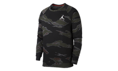 Jumpman Fleece Camo Crew Sweatshirt "Black" AV2310 010