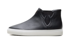 Leather High Top Trainers "Black" CHRM1173