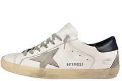 Superstar Low Top Trainers Wht/Blue Star