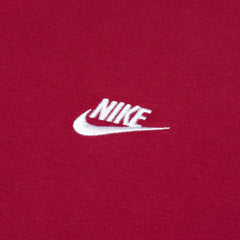 Sportswear Club Fleece Pullover Hoodie - Pomegranate/White