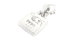 Autre Marque Heart Square Pendant & Necklace "Silver" CHRM0642