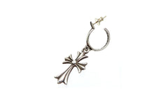 Tiny CH Cross Hoop Earring "Single Earring - Silver" CHRM0670
