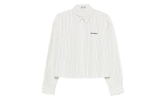 Striped Poplin Shirt WMNS "Cream" MK1659 180U F0061