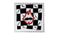 Matty Boy Chomper Silk Scarf "White / Black" CHRM1143