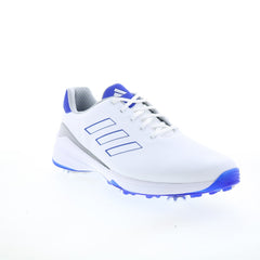 ZG23 H03673 Mens White Wide Mesh Lace Up Athletic Golf Shoes