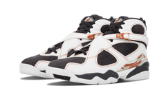 8 Retro LS "WHITE / ANTHRACITE - DARK ORANGE" 317258 104
